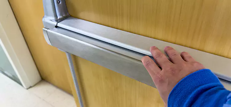 Installing a Push Bar on a Door Poway